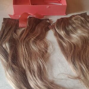 Luxurious Brown, Milk And Blush 100% Human Hair Extensions. 220 Grams 20" Bronde